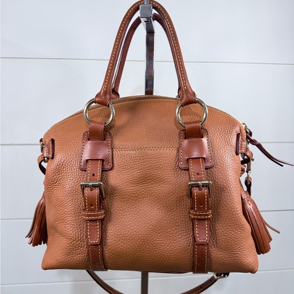 Dooney & Bourke Tan Leather Bristol Satchel - Picture 2 of 12